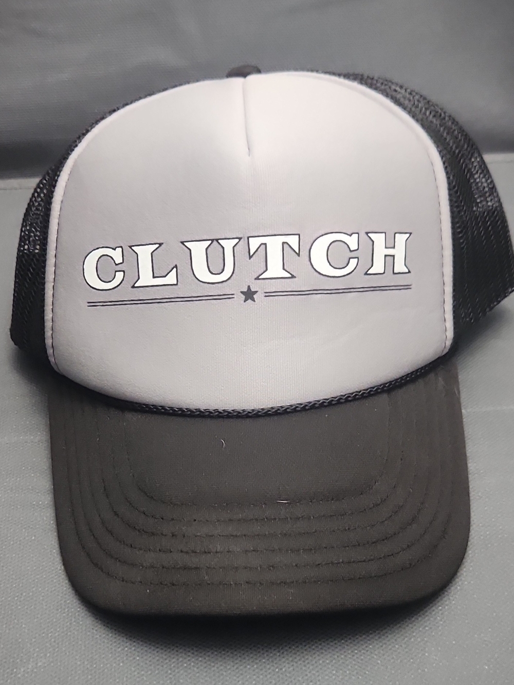 OTTO Black, Gray and White CLUTCH Trucker Hat